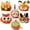 18 Pack 6 Designs (2), variant on Joyfy 16 Pcs Halloween Pumpkin Decorations Kit for Kids,Foam Pumpkin Face Stickers Halloween Party Supplies Halloween Favors Pumpkin Painting Kit