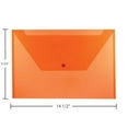thumbnail image 3 of JAM Paper Plastic Snap Envelopes, 9.8x14.5, 12/Pack, Orange, 3 of 6