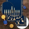 thumbnail image 5 of Hanukkah Table Runner Chanukah Menorah Star of David Jewish Festival Holiday Party Kitchen Dining Home Decoration (13.8" x 71"), 5 of 5