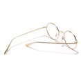 thumbnail image 4 of Gafas de sol Zulema Estilo retro Forma Redonda Protección 400 oro, 4 of 8