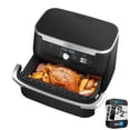 thumbnail image 1 of Ninja Foodi 11 Quart 7-in-1 MegaZone XL FlexBasket Air Fryer, Basket Divider for Full Meals, Air Fry, Roast, Grey (Renewed), 1 of 5
