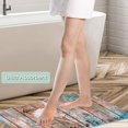 thumbnail image 4 of Bathroom Rug Mat, Rustic Bathroom Rug, Super Soft and Absorbent Shaggy Plush Flowers Bath Rugs, Carpet Mats for Shower, Rustic Wooden and White Floral Bathroom Mat, 24''''X16'''', 4 of 6