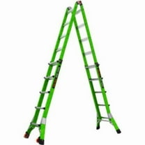 Little Giant Ladders B3145077 Dark Horse 2.0 Articulated Extendable Ladder - Fiberglass - Green - 5 ft. Type IA - 300 lbs