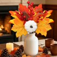 thumbnail image 5 of 4 Pcs Fall Pumpkin Maple Leaf Picks, Autumn Tiered Tray Decor for Coffee Bar, Kitchen Counter, Shelf Styling, Harvest Seasonal Home Accents, 5 of 5