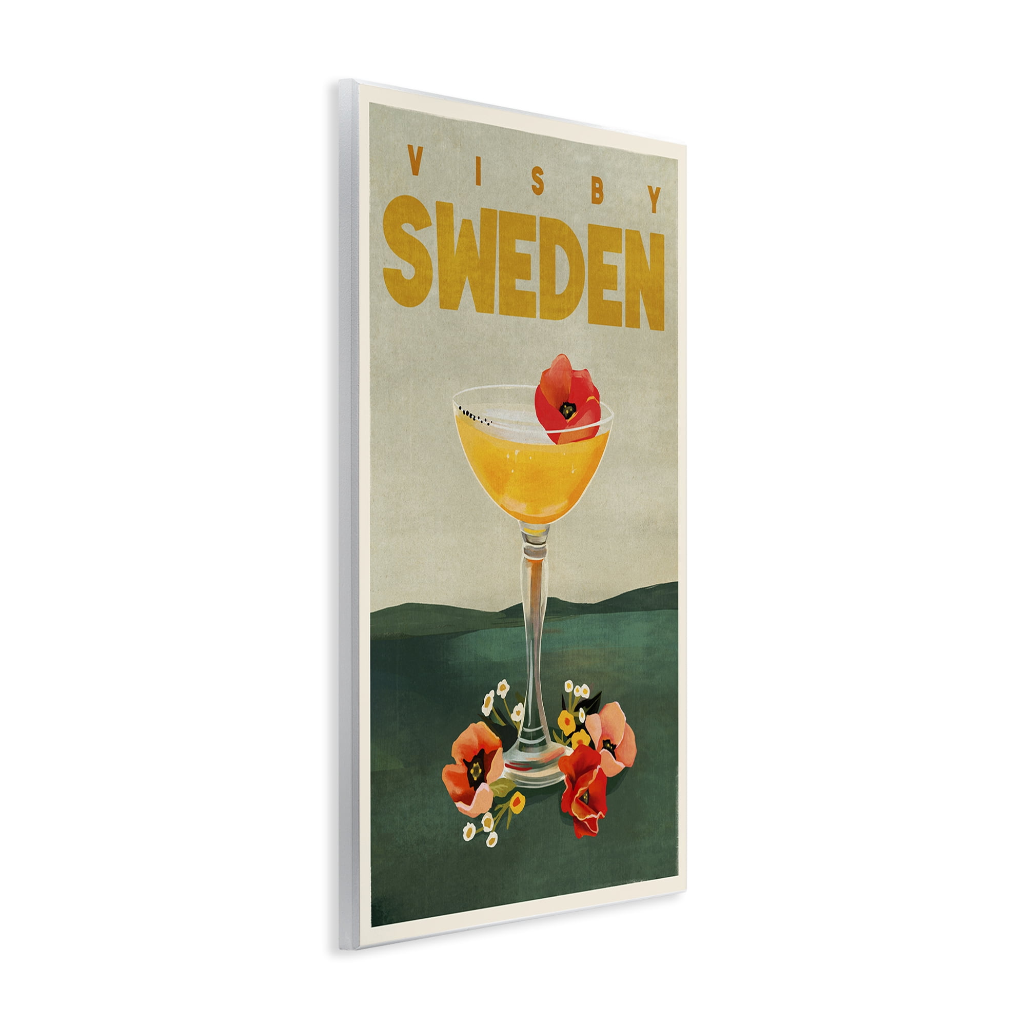 Stupell Industries Visby Sweden Cocktail Food & Beverage Painting Unframed Art Print Wall Art, 10 x 15