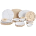 thumbnail image 6 of Carlisle KL20302 Kingline White 3-Compartment Plate - Dozen, 6 of 7