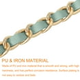 thumbnail image 4 of Uxcell Purse Chain Strap, 47" Leather Iron Flat Chain Strap Handbag Chains Purse Straps for Shoulder Bags and Cross Body Bags Replacement Strap (Gray Strap + Gold Chain), 4 of 7