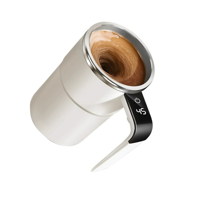 Naiovety Taza magnética aislada para amantes del café, tapa a prueba de fugas y taza de café duradera de tamaño portátil Teteras blanco