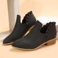 thumbnail image 2 of NOKIO Stylish Women'S Ankle Boots Trendy Women'S Ankle Booties Women'S Fashionable Short Boots Ankle Boots Short Boots Single Shoes For Ladies Casual Shoes Women'S Stylish Block Heel Ankle Boots, 2 of 4
