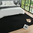 thumbnail image 3 of Arogan Soft Low Pile Rug Modern Area Rugs for Bedroom Living Room,Suitable for Boys Girls Teenagers and Adults with Super Soft Touch , Black , 4' x 6', 3 of 8