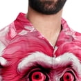 thumbnail image 5 of Pink Monkey Gorilla Men's Short Sleeve Spread Collar Tops, Casual Button Down Shirts, Printed Summer Beach Shirts, Unisex, 5 of 6