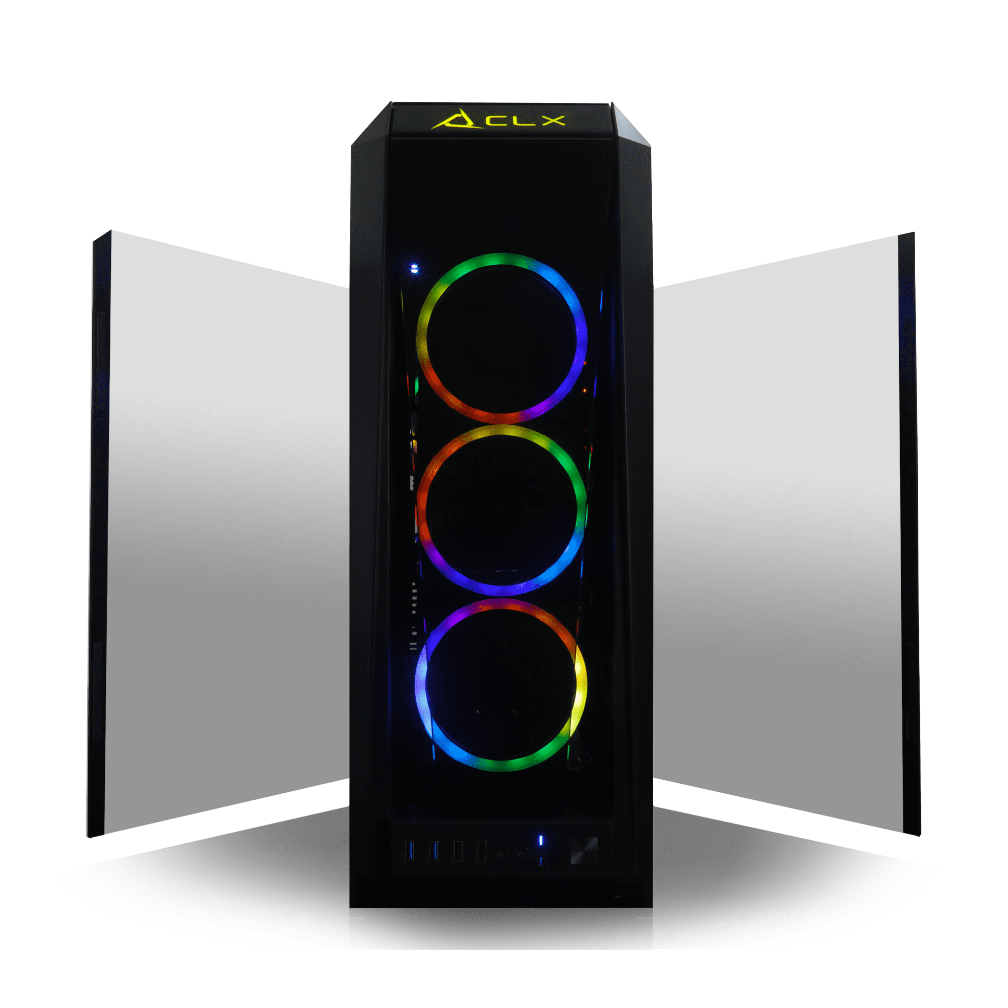 CLX SET VR-Ready Gaming Desktop - Liquid Cooled Intel Core i9 10900X 3.7Ghz 10-Core Processor, 64GB DDR4 Memory, GeForce RTX 3070 8GB GDDR6 Graphics, 1TB SSD, 6TB HDD, WiFi, Windows 10 Home 64-bit