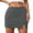 Grey, variant on Unir Women's Side Slit Pencil Skirt, Y2K High Waist Stretch Cotton Mini Skirt, 1PC, S-XL