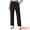 Black, variant on DARING DIVA Women's Casual High Waist Cotton Long Pants Small White