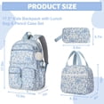 thumbnail image 6 of DAKIMOE School Backpack 3 Sets Corduroy Backpack for Teen Laptop Backpack for Women Middle High School Bookbag Travel Daypack, 6 of 7