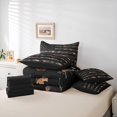 thumbnail image 6 of Manfei Leaves Usa Flag 7-Piece Twin Bedding,Rustic Farmhouse Bedding Comforter Set,Brown Black,Black Reversible, 6 of 7