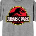 thumbnail image 7 of Jurassic Park Logo on Athletic Heather Short Sleeve Adult T-Shirt-XS, 7 of 7