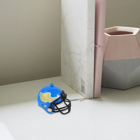 WHAMVOX Mini Helmet Memorabilia Realistic Mini Helmet Model Ideal For Collectors And Display Unique For Football And Hockey Lovers