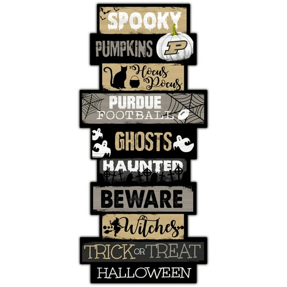 Purdue Boilermakers 24'' Halloween Celebration Stack Sign