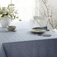 thumbnail image 3 of Martha Stewart Honeycomb Modern Farmhouse Fabric Tablecloth, Blue, 60"x102", 3 of 6