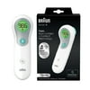 Braun No Touch Forehead Digital Thermometer, FSA & HSA Eligible, White BNT300US