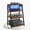 With Outlet and Light, variant on 4-Tier AV Media Stand with 2 Hooks,Heavy Duty Stereo Cabinet Furniture-Large Stereo Rack and Game Console Stand,Wooden Record Player Stand,Audio Stand Perfect for DVD Players/Game Console/TV Box/Xbox