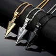 thumbnail image 2 of Redempat Stylish Triangular Spearhead Necklace Set Highly Polished Long-lasting Color Retention And Can Wear Gold, 2 of 6