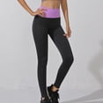 thumbnail image 2 of Sngxgn Women's Leggings Pants Stretch High Waisted Tights for Women(Purple,L), 2 of 3