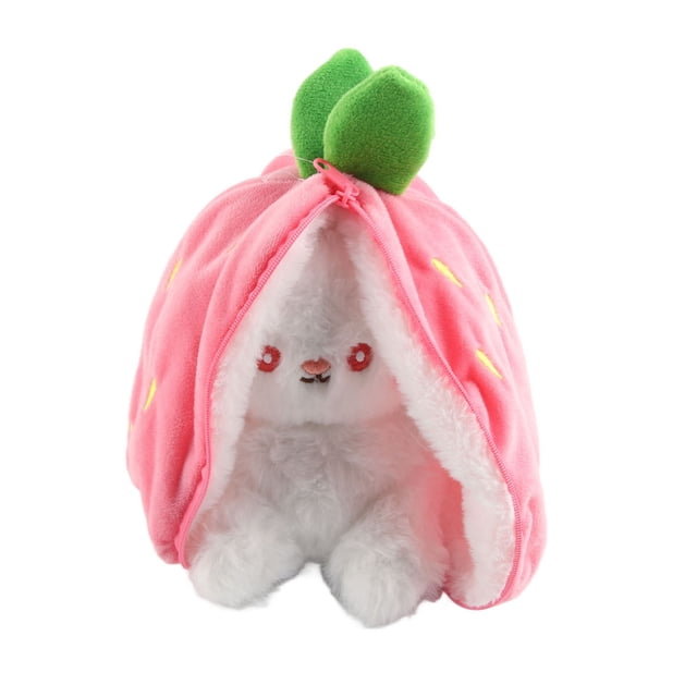 Juguetes De Conejito De Peluche, Divertido Escondite, Zanahoria, Fresa, Peluche Para Niñas, Regalos Para Niños