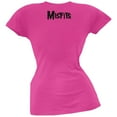 thumbnail image 2 of Misfits Women's Juniors Heart & Crossbones Pink Short Sleeve T Shirt, 2 of 2