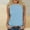 Light Blue, variant on Tank Tops for Women 2025 Summer Solid Color Basic Sleeveless T-Shirts Casual Crewneck Ladies Dressy Blouses