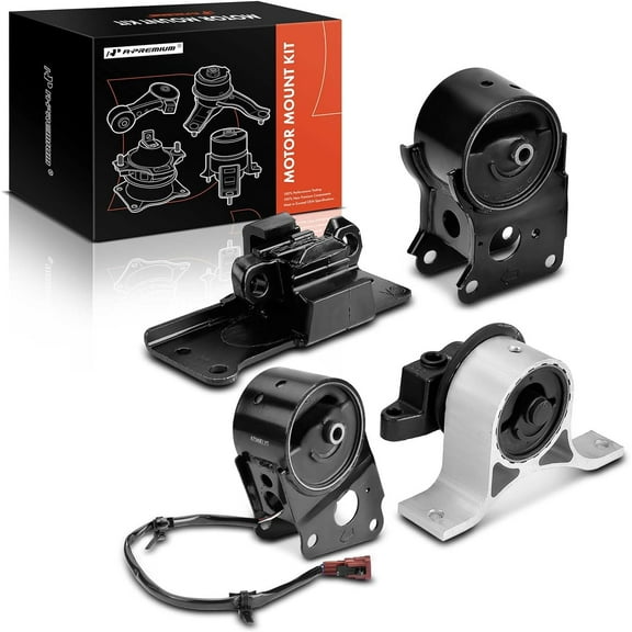 A-Premium Engine Motor Mount and Transmission Mount Kit Compatible with Nissan Murano 2003 2004 2005 2006 2007 3.5L, FWD, Automatic Transmission, 4-PC Set, Replace# 11220ZK60A, 11320CA110
