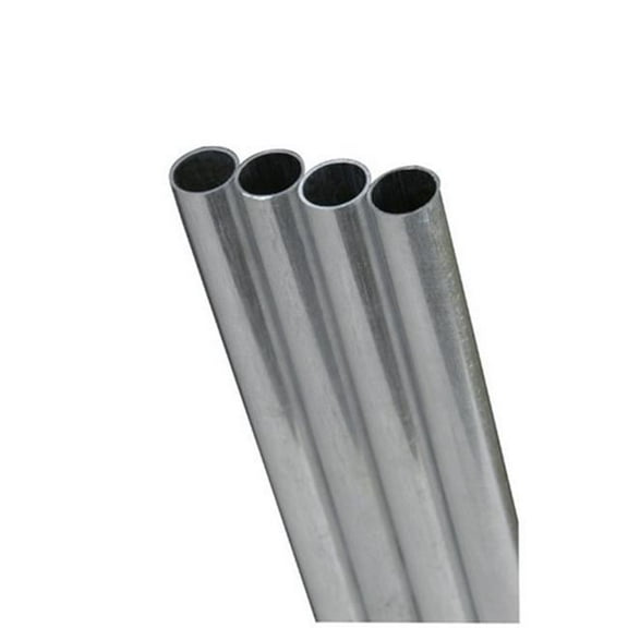 K & S 83032 0.31 x .035 x 12 in. Round Aluminum Tube