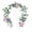 #0377-MulticolorA, variant on Cheapark Artificial Eucalyptus Vine 66.9 Inch Fake Greenery Garland with Flowers Butterflies Home Wall Arch Decor Wedding Party Spring Decoration
