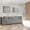 Grey, variant on Vanity Art 84 in. W Double Sink Bathroom Vanity with Ceramic Top and Two Free Mirrors