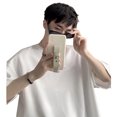 thumbnail image 3 of Camiseta de media manga para hombre, camiseta de media manga para hombre, camiseta de media manga para hombre, blusa informal para hombre, acabado de lujo, 3 of 9