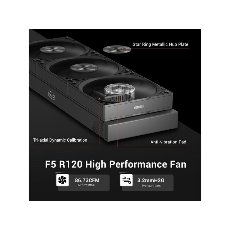 PCCOOLER CPS DS360 AIO CPU Liquid Cooler, 360mm Radiator, 310W TDP