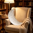 thumbnail image 2 of Btomtd Crescent Body Pillows for Side Sleepers, 31.5 Inch Long Bolster with Ruffled Edge, Leg Waist Support, Removable Cover, C, 2 of 6