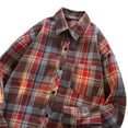 thumbnail image 4 of Alkepwun Flannel Shirt for Men Cotton Long Sleeve Plaid Shirt Loose Fit Casual Button Down Shirts with Chest Pocket, 4 of 4