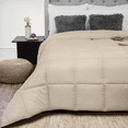 thumbnail image 1 of TESSO HOME Edredón Acolchado Extra Grande Hipoalergénico Relleno Suave de Microfibra Down Alternative Ideal para Todo el Año Uso como Edredón o para Funda Duvet IND Beige, 1 of 5