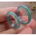 thumbnail image 2 of 2 Pcs Certified Icy Green Burma 100% Natural A JADE Jadeite Circle RING USA. 5 & 7.75 RING 673466 TN, 2 of 13