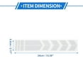 thumbnail image 4 of Unique Bargains Reflective Bumper Decal White Rectangle Stripe Arrow Pattern Reflective Car Sticker Personalized Decoration Vehicle Body or Door, 4 of 7