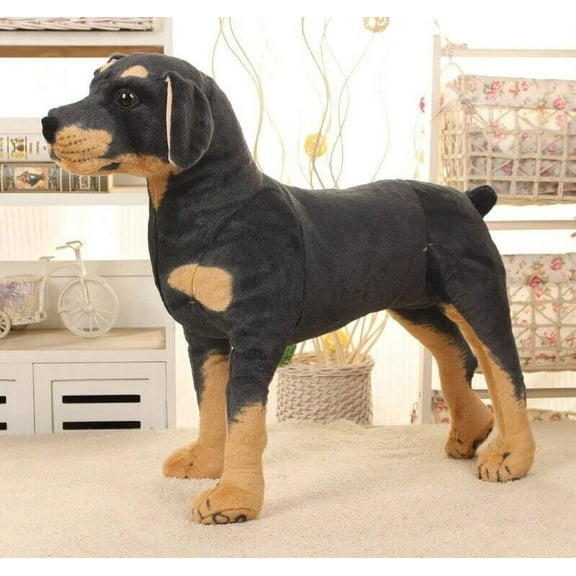 Doberman Pinscher Animal Plush Toy Children's Gift Toy Dog Doll Ornament