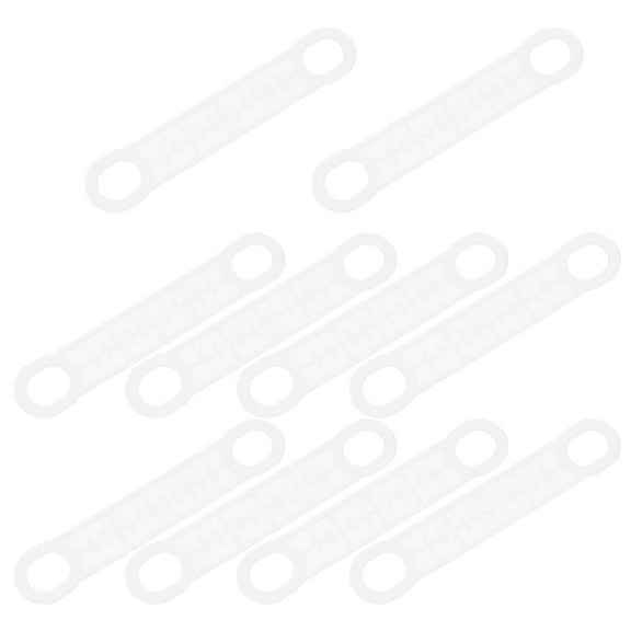 WASHWEPE 10Pcs Non Slip Hangers with Grip for Clothes Hangers in Transparent Material