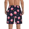 thumbnail image 3 of Kdxio Cartoon Donut Planets Pattern Mens Casual Shorts - Drawstring Summer Beach Sports Shorts for Men, 3 of 9