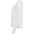 thumbnail image 3 of Holloway Sportswear XS Womens Electrify Coolcore® Long Sleeve Tee White 222770, 3 of 5
