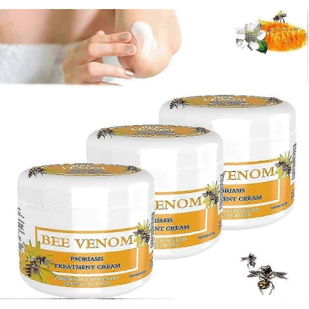 3Pcs Psoriasises Cream, Bee-venom Psoriasises Cream Skin Relief Anti-itch Cream Skin Care Products