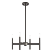 Modern Farmhouse Four Light Chandelier-Bronze Finish Bailey Street Home 218-Bel-3110289