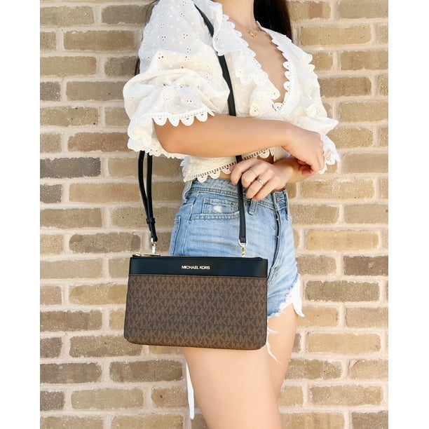 Michael Kors Maisie Large 3-in-1 Leather Tote Bag with Top Zip