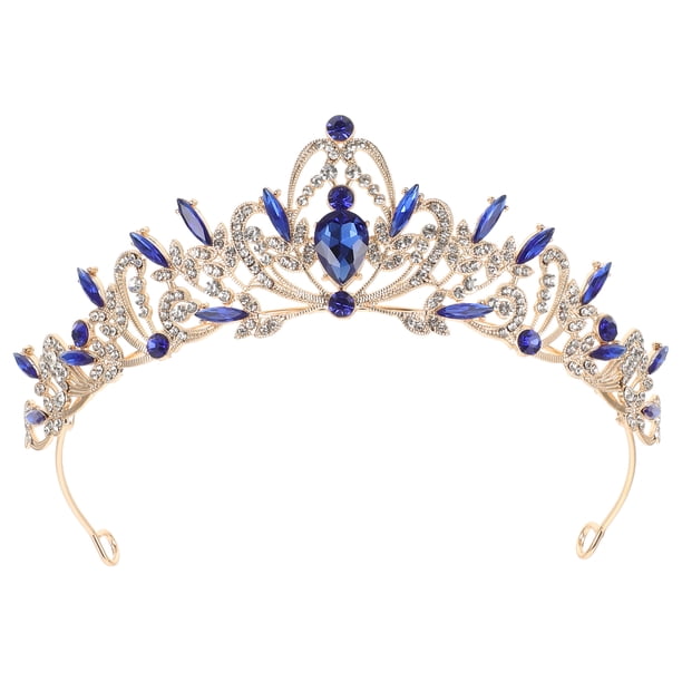 KAKOWELY Tiara de diamantes de imitación, corona, diadema nupcial, tocado de novia para boda, tiara de banquete